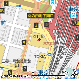 スターバックスコーヒー KITTE丸の内店周辺の地図