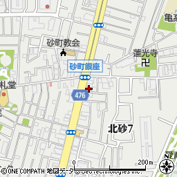 江東北砂七郵便局 ＡＴＭ周辺の地図