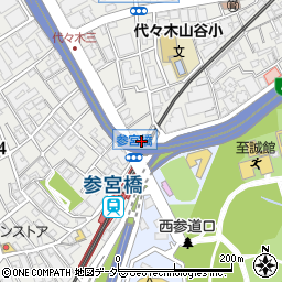 東京都渋谷区代々木3丁目42周辺の地図