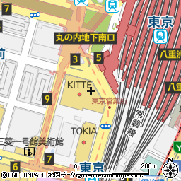 豊岡鞄ＫＩＴＴＥ　丸の内店周辺の地図