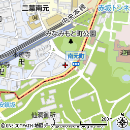 東京都新宿区南元町23周辺の地図