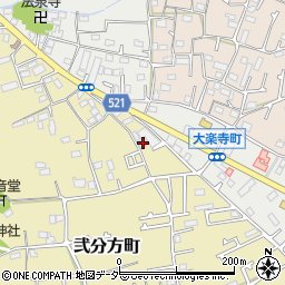 東京都八王子市弐分方町45周辺の地図