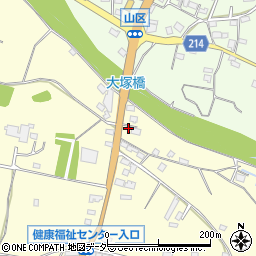 山梨県甲州市勝沼町休息1992周辺の地図