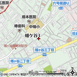 東京都渋谷区幡ケ谷3丁目周辺の地図