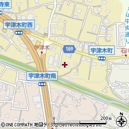 東京都水道局　宇津木増圧ポンプ所周辺の地図