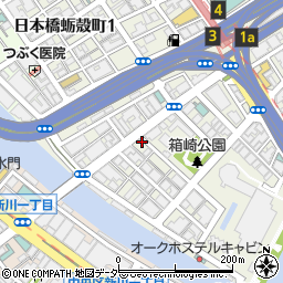 パークジャパン日本橋箱崎町第１駐車場周辺の地図