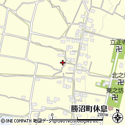 山梨県甲州市勝沼町休息1438周辺の地図