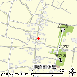 山梨県甲州市勝沼町休息1471周辺の地図