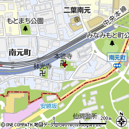 東京都新宿区南元町10周辺の地図