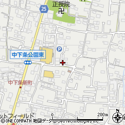 山梨県甲斐市中下条1389周辺の地図