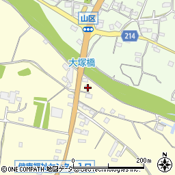 山梨県甲州市勝沼町休息1993周辺の地図