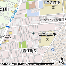 東京都江戸川区春江町周辺の地図