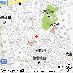 読売センター　永福明大前周辺の地図