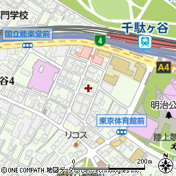 東京都渋谷区千駄ケ谷1丁目26周辺の地図