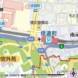 東京都新宿区信濃町34周辺の地図