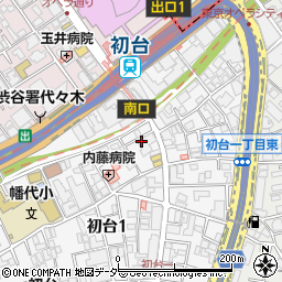 日高屋 初台南口店周辺の地図