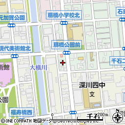 東京都江東区石島4周辺の地図