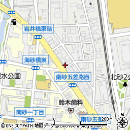 江東北砂一郵便局 ＡＴＭ周辺の地図