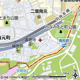 東京都新宿区南元町9周辺の地図