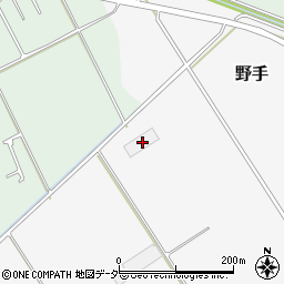 千葉県匝瑳市野手381周辺の地図