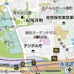 東京都千代田区紀尾井町周辺の地図