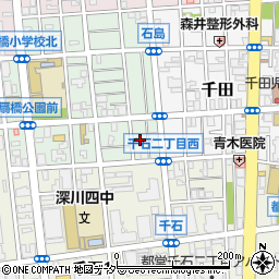 東京都江東区石島9周辺の地図