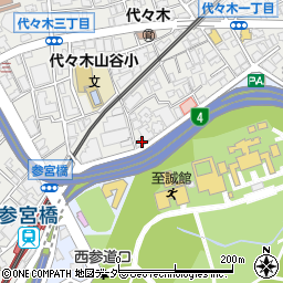 東京都渋谷区代々木3丁目57-10周辺の地図