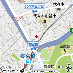 東京都渋谷区代々木3丁目41-7周辺の地図
