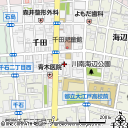 東京都江東区千田22周辺の地図