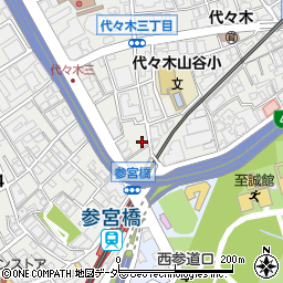 東京都渋谷区代々木3丁目41-8周辺の地図