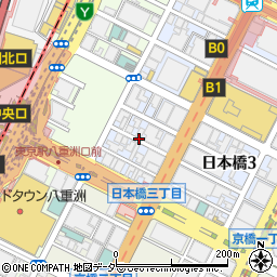 日本橋３丁目パーキングメーター１周辺の地図