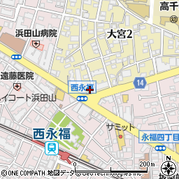 香港料理 蘭 西永福本店周辺の地図