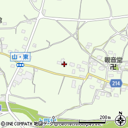 山梨県甲州市勝沼町山1446-4周辺の地図