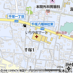 株式会社いちやまマート　湯村店周辺の地図