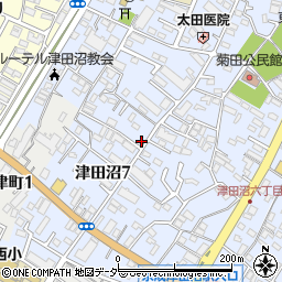 千葉県習志野市津田沼7丁目周辺の地図