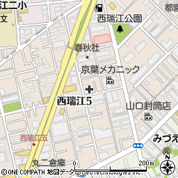 ダスキン　一之江支店周辺の地図
