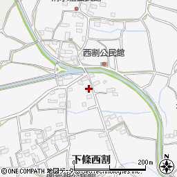 山梨県韮崎市大草町下條西割654-2周辺の地図
