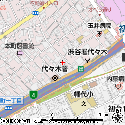 旗洗池跡周辺の地図