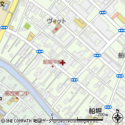 東京都江戸川区船堀3丁目周辺の地図
