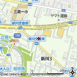 東京都三鷹市新川3丁目16-15周辺の地図
