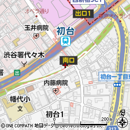 京王電鉄株式会社　初台駅周辺の地図