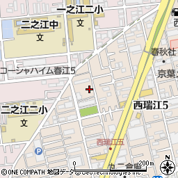 東京都江戸川区西瑞江5丁目周辺の地図