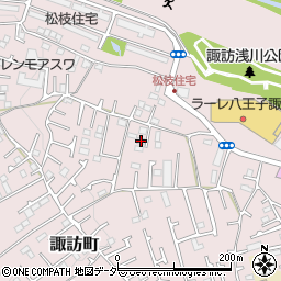 東京都八王子市諏訪町390周辺の地図