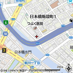 タイムズ日本橋小網町第３駐車場周辺の地図