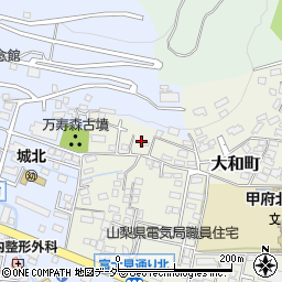 山梨県甲府市大和町6周辺の地図