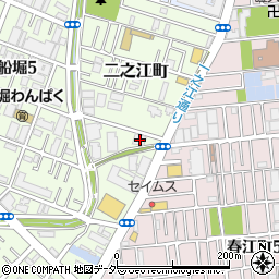 東京都江戸川区二之江町1406周辺の地図