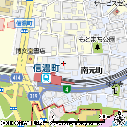 東京都新宿区南元町6周辺の地図