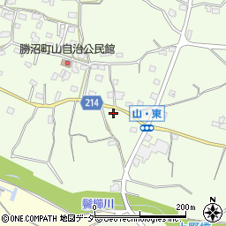 山梨県甲州市勝沼町山1335周辺の地図