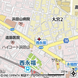 日建学院　永福町校周辺の地図