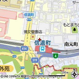 東京都新宿区信濃町33周辺の地図